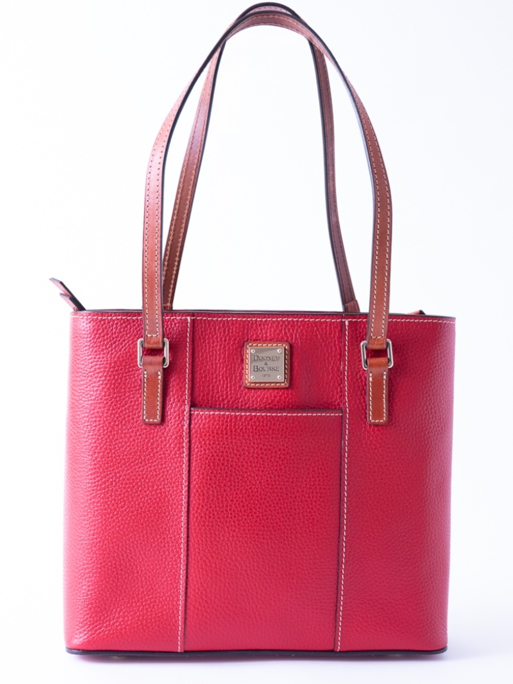 Dooney & Bourke Red Pebble Leather Handbag